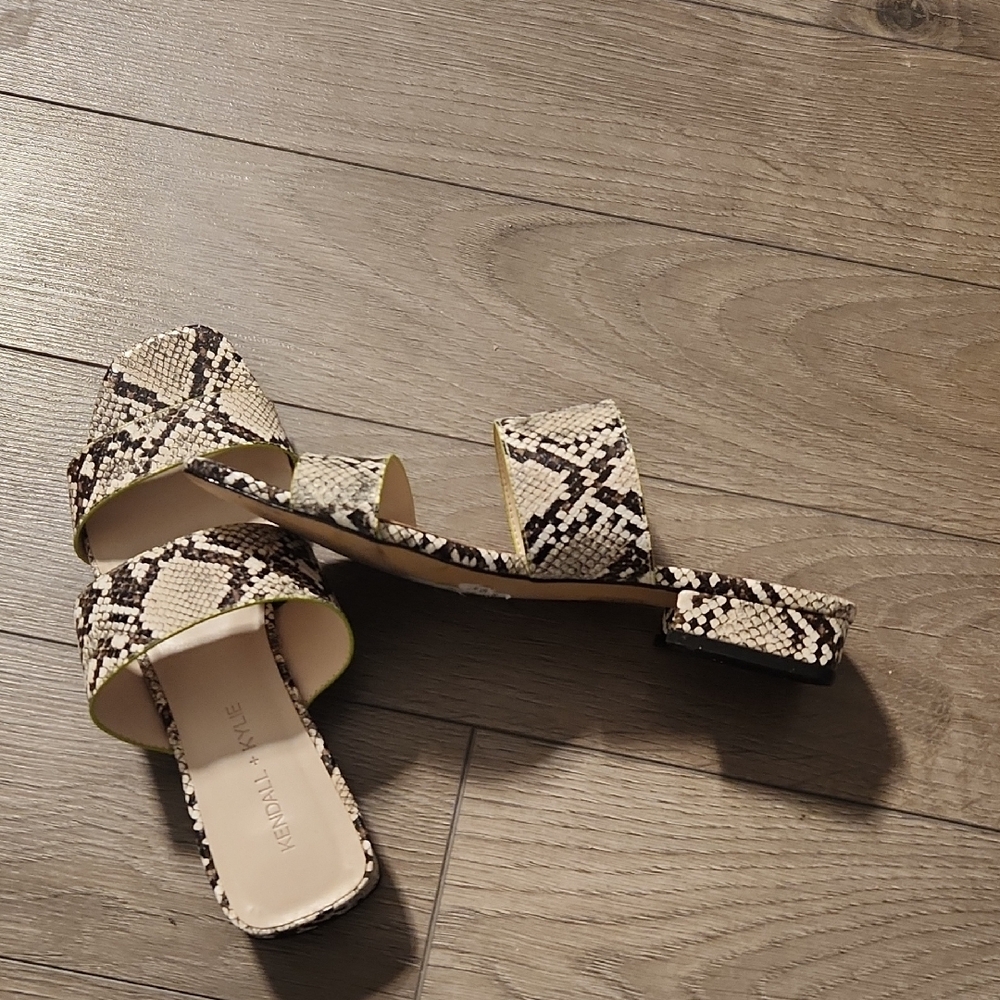 Kendall & Kylie Women's Snake Print Sandals